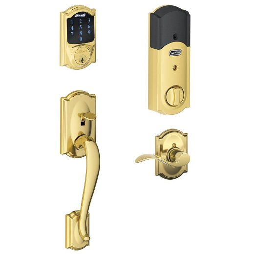 Schlage Touchscreen Deadbolt And Handleset Grip Connect Your Home